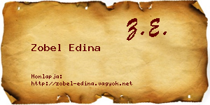 Zobel Edina névjegykártya